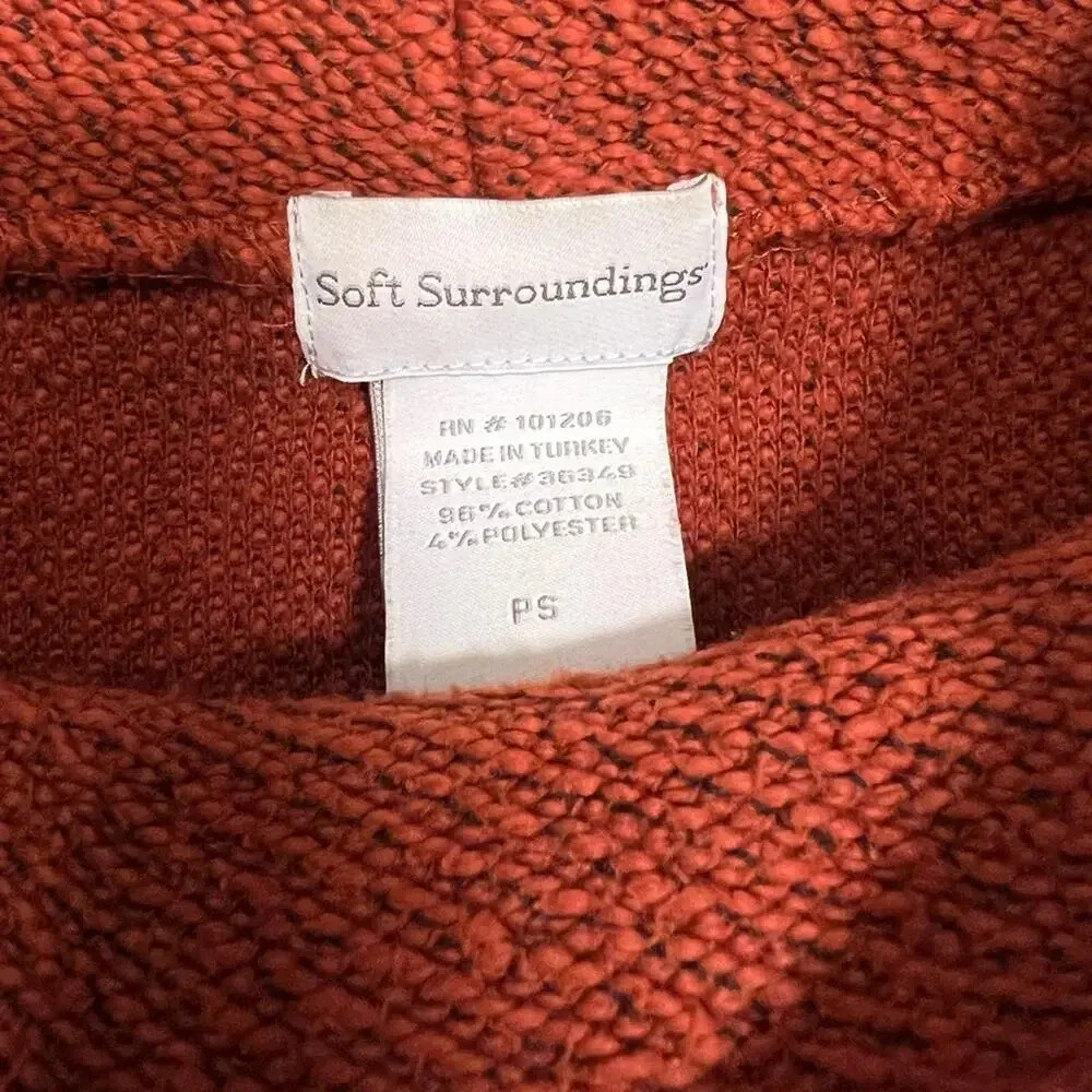 Soft Surroundings Marled Knit Woven Sweater - Picture 2 of 10